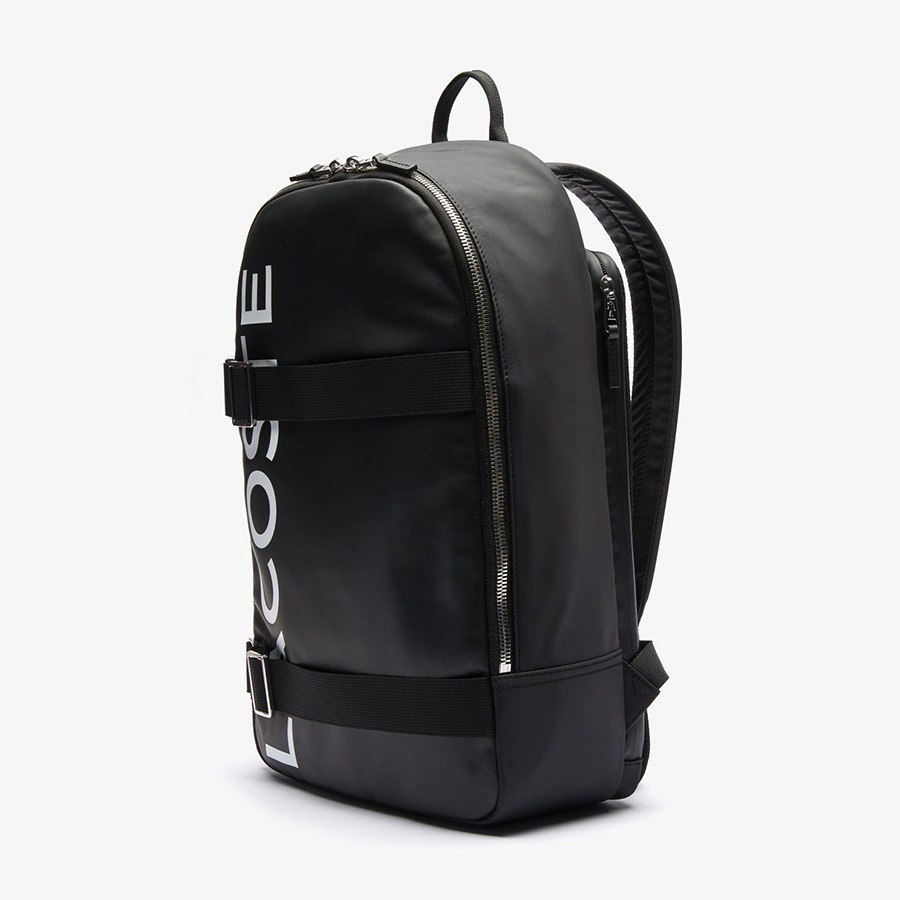 Balo Lacoste Men's L.12.12 Branded And Strap Backpack NH3117IA-279 Màu Đen