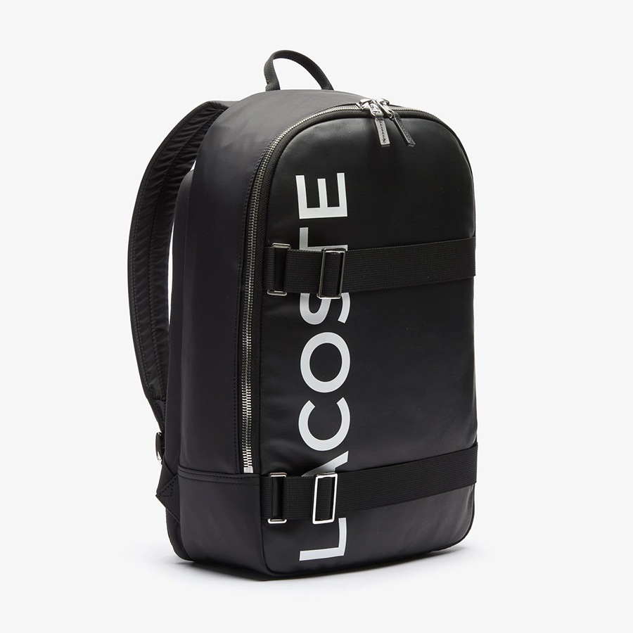 Balo Lacoste Men's L.12.12 Branded And Strap Backpack NH3117IA-279 Màu Đen