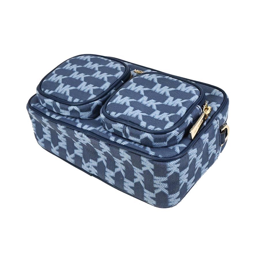 Túi Đeo Chéo Michael Kors MK Jet Set Kèm 2 Túi Nhỏ Màu Xanh Navy