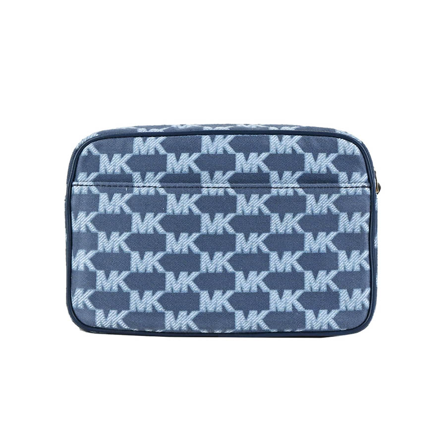 Túi Đeo Chéo Michael Kors MK Jet Set Kèm 2 Túi Nhỏ Màu Xanh Navy