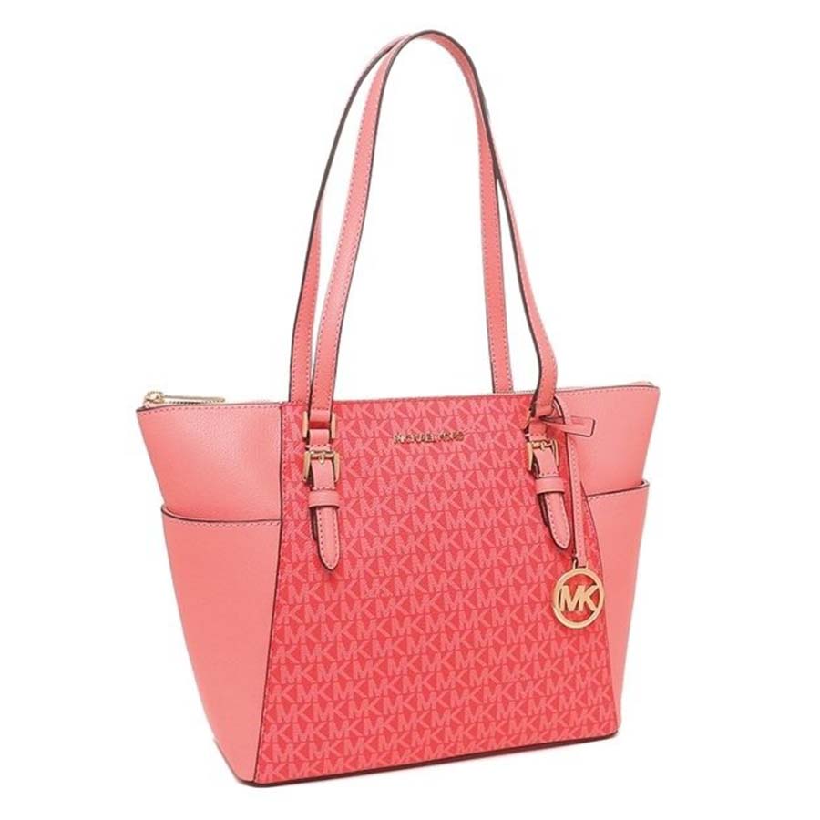 Túi Tote Michael Kors MK Outlet Bag Charlotte Red Ladies 35T0GCFT3B Màu Hồng Đỏ
