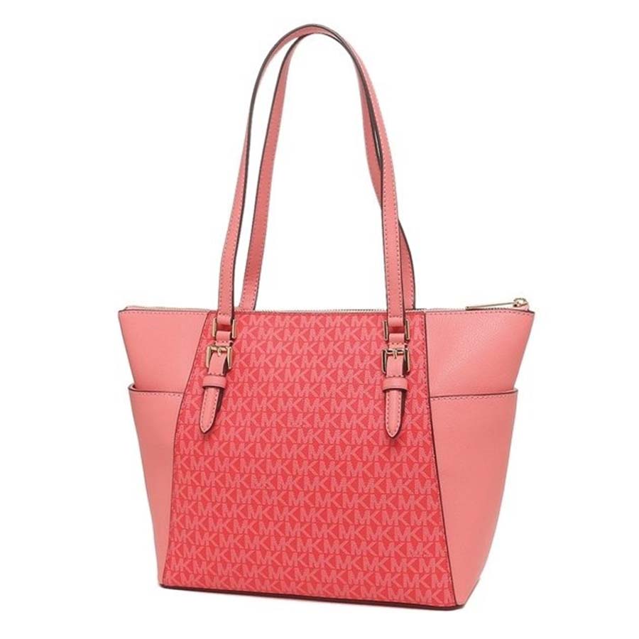 Túi Tote Michael Kors MK Outlet Bag Charlotte Red Ladies 35T0GCFT3B Màu Hồng Đỏ
