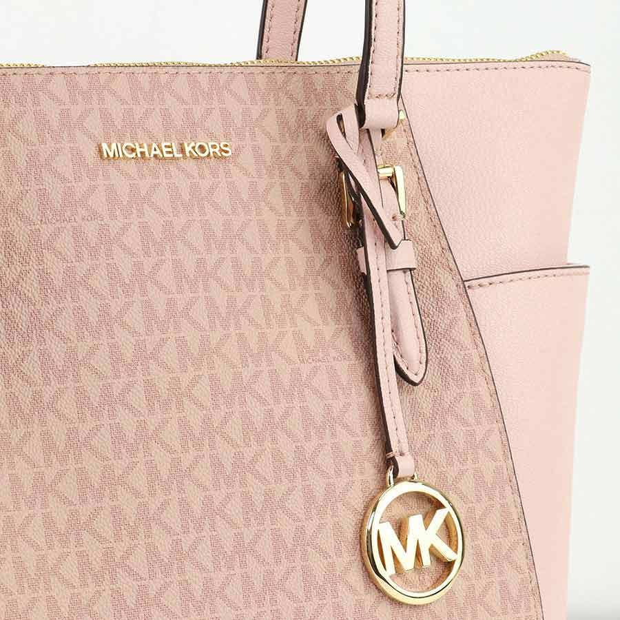 Túi Tote Michael Kors MK Casual Style Street Style A4 Bi-color Leather Party Style Màu Hồng