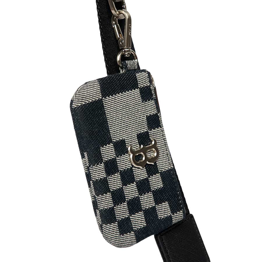 Túi Đeo Chéo MLB Caro Jacquard Crossbody New York Yankees 3ACRM062N-43BKS Màu Đen