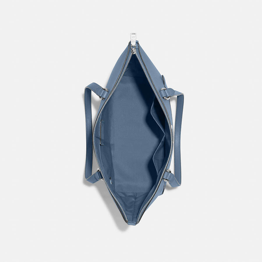 Túi Xách Coach Gallery Tote Màu Xanh Blue