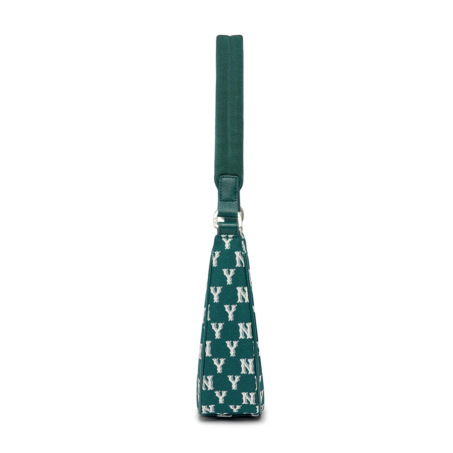 Túi Đeo Vai MLB Monogram Jacquard Hobo New York Yankees 3ABQS102N-50GND Màu Xanh Green