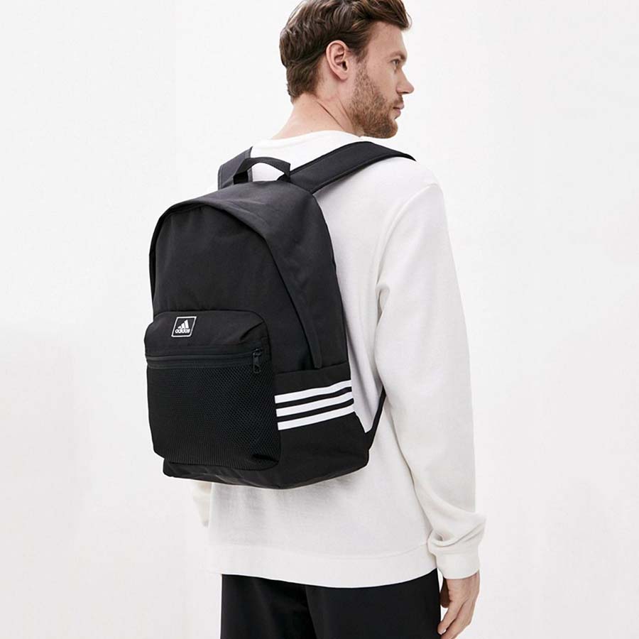 Balo Adidas 3 Sọc Classic FT6713 Màu Đen