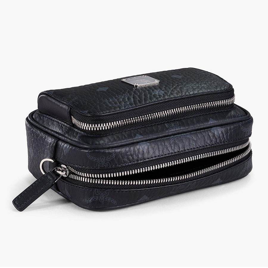 Túi Đeo Chéo MCM Aren Crossbody In Visetos MMRAAKC03BK001 Màu Đen