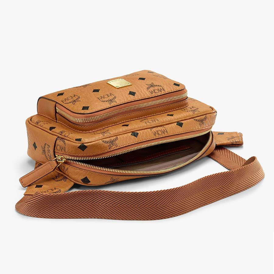 Túi Đeo Chéo MCM Fursten Belt Bag In Visetos Màu Nâu