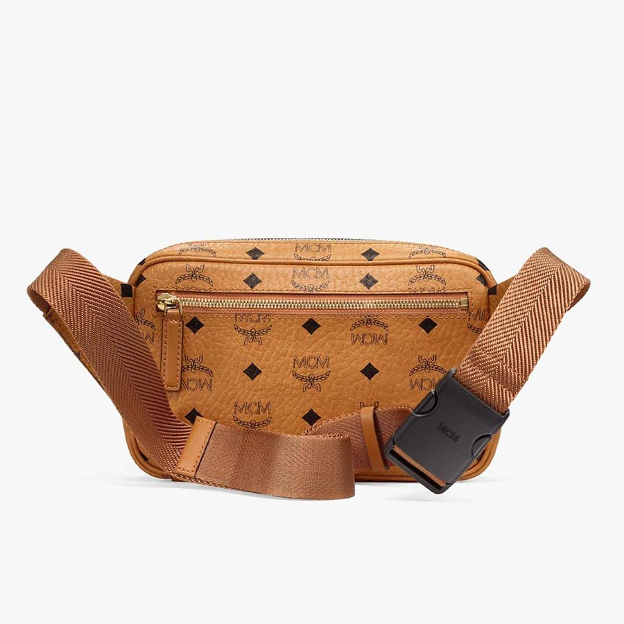 Túi Đeo Chéo MCM Fursten Belt Bag In Visetos Màu Nâu