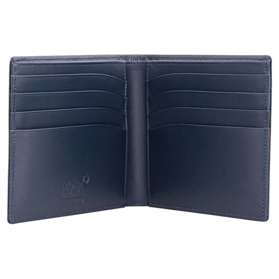 Ví Montblanc Meisterstuck 8CC Leather Wallet MB114545 Màu Xanh Navy