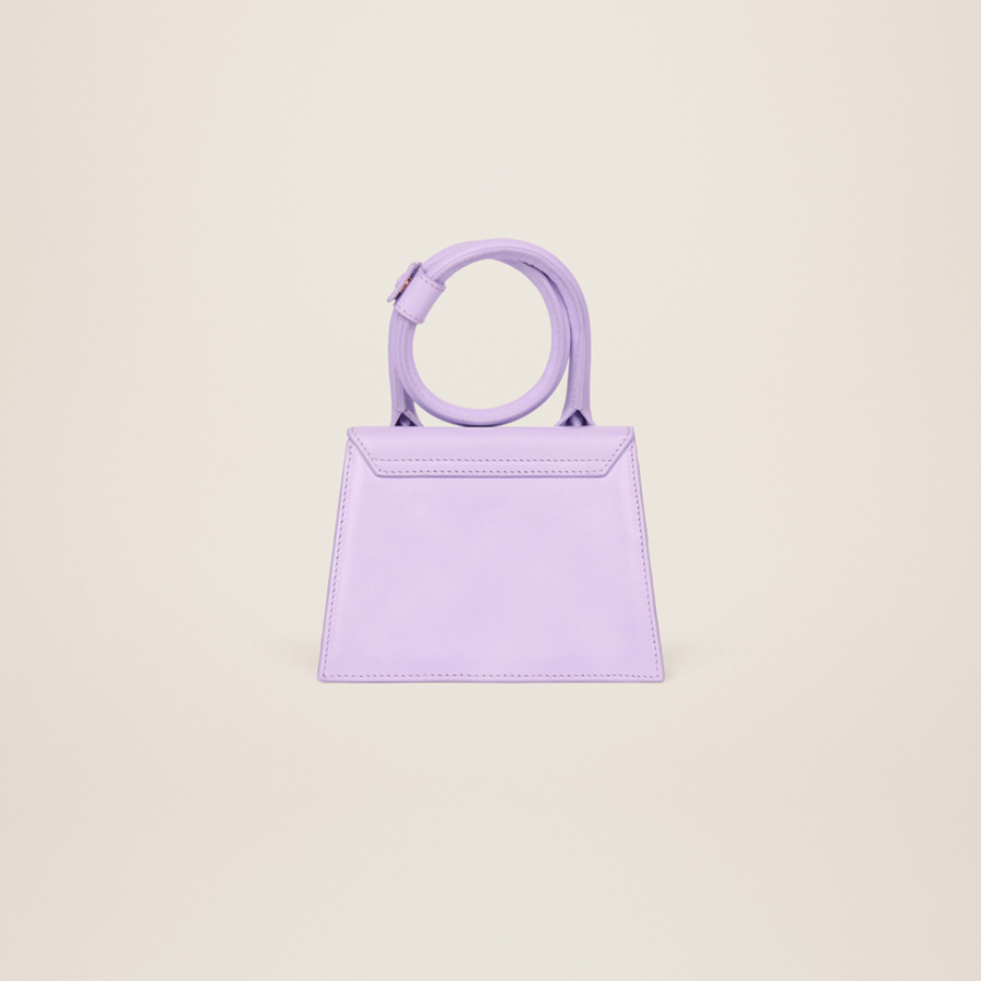 Túi Xách Jacquemus Le Chiquito Noeud Coiled Handbag Lilac Size 18 Màu Tím