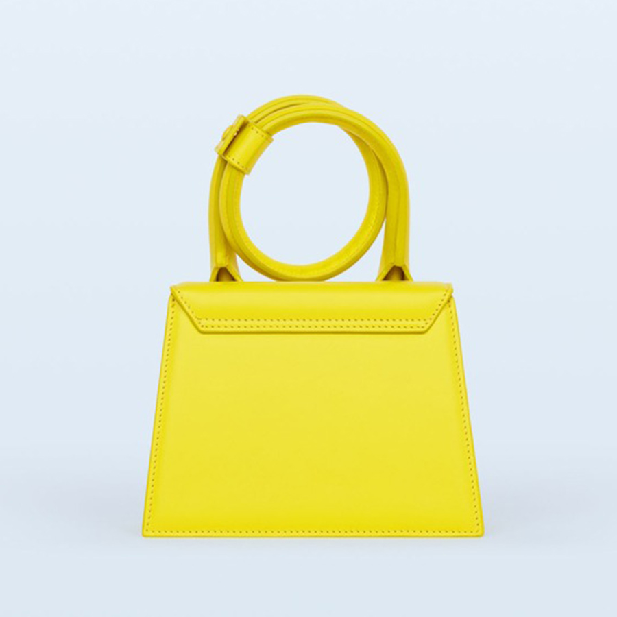Túi Xách Jacquemus Le Chiquito Noeud Coiled Handbag 213BA005-3061-250 Size 18 Màu Vàng