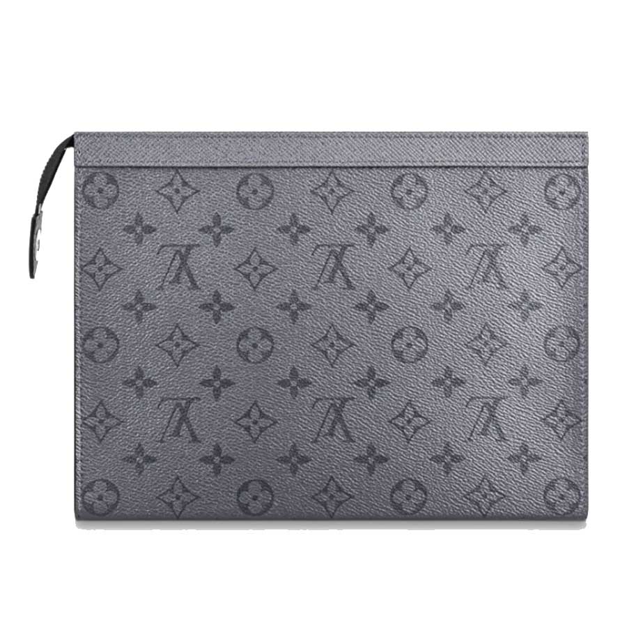 Túi Cầm Tay Nam Louis Vuitton LV Pochette Voyage MM M30840 Màu Xám