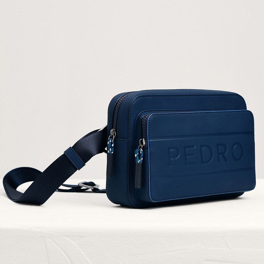 Túi Đeo Chéo Nam Pedro Casual Sling Bag PM2-26320101 Màu Xanh Navy