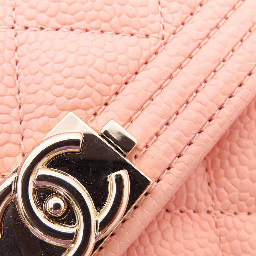 Ví Chanel Dáng Dài Boy Long Flap Wallet Pink A80286 Caviar Leather Màu Hồng