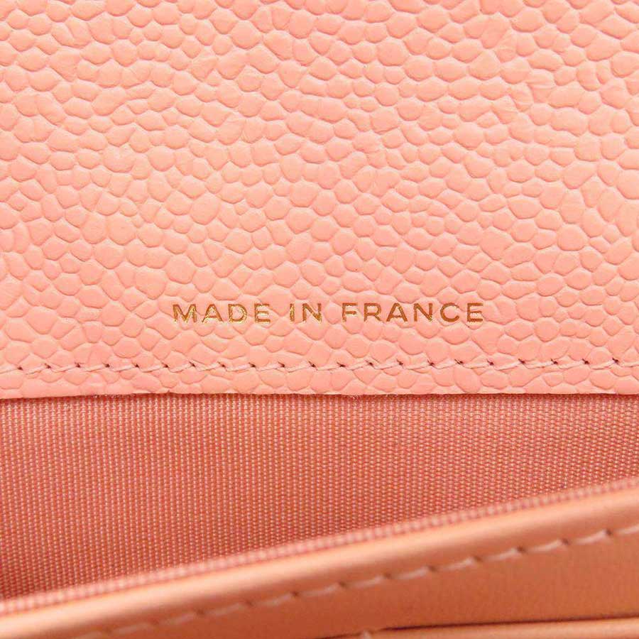 Ví Chanel Dáng Dài Boy Long Flap Wallet Pink A80286 Caviar Leather Màu Hồng