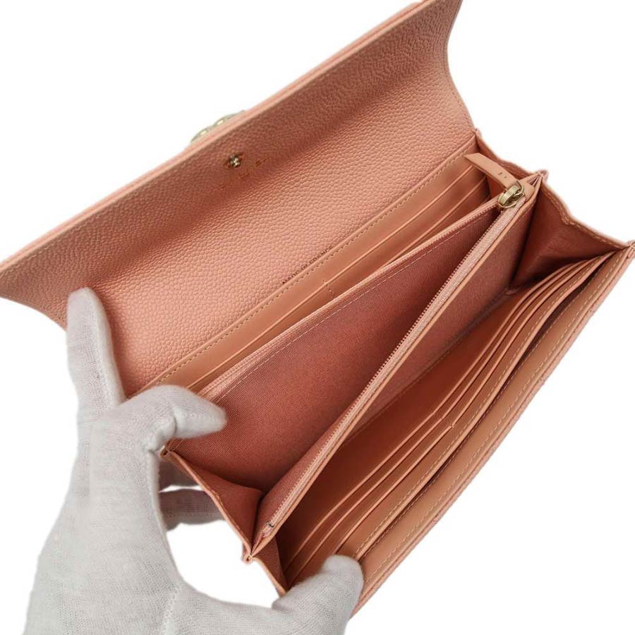 Ví Chanel Dáng Dài Boy Long Flap Wallet Pink A80286 Caviar Leather Màu Hồng