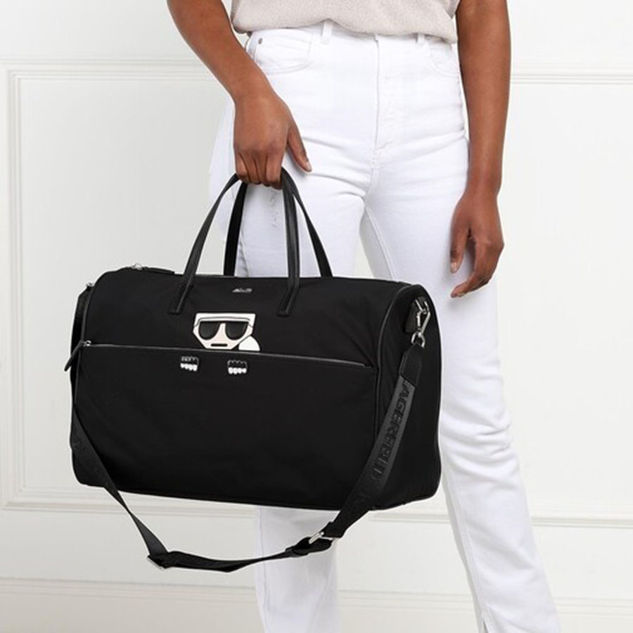 Túi Du Lịch Karl Lagerfeld K/Kocktail Nylon Weekender Bag Màu Đen