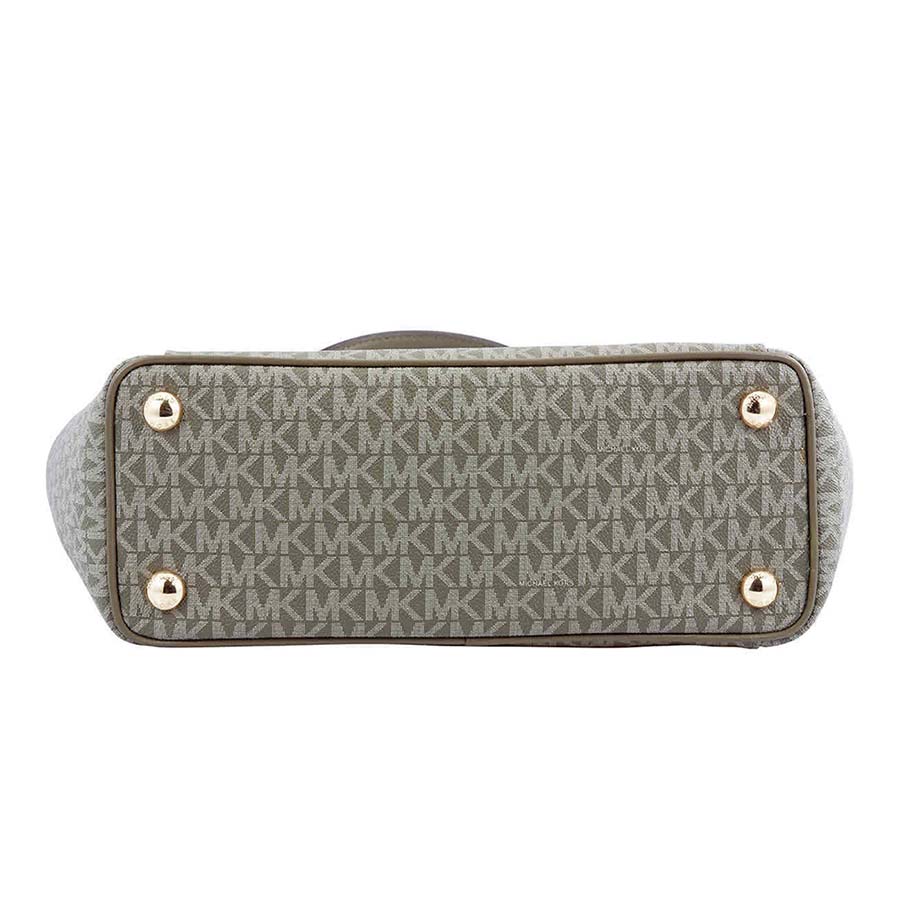 Túi Xách Michael Kors MK Ladies Jet Set East West Signature Logo Bag Top Zip Tote Bag Màu Xanh Olive