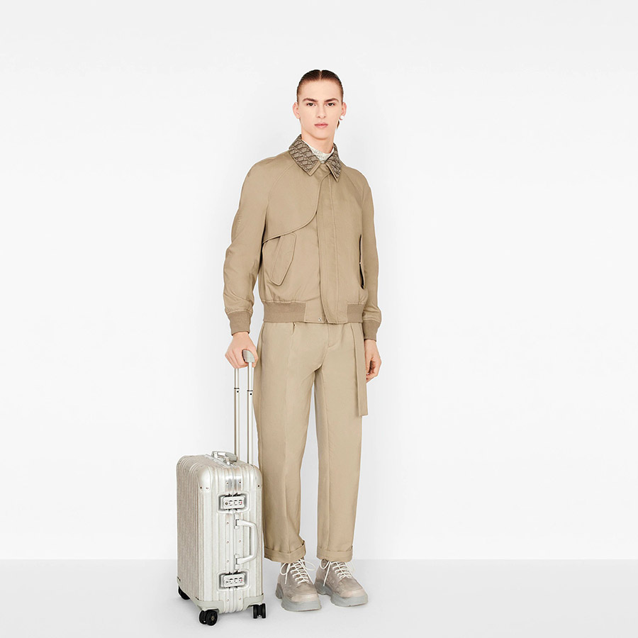 Vali Dior And Rimowa Cabin Suitcase Màu Xám Bạc