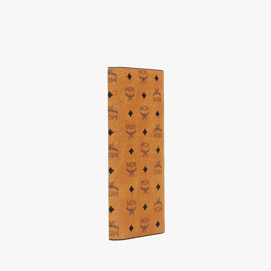 Ví MCM Continental Wallet in Visetos Original Large Cognac Màu Nâu