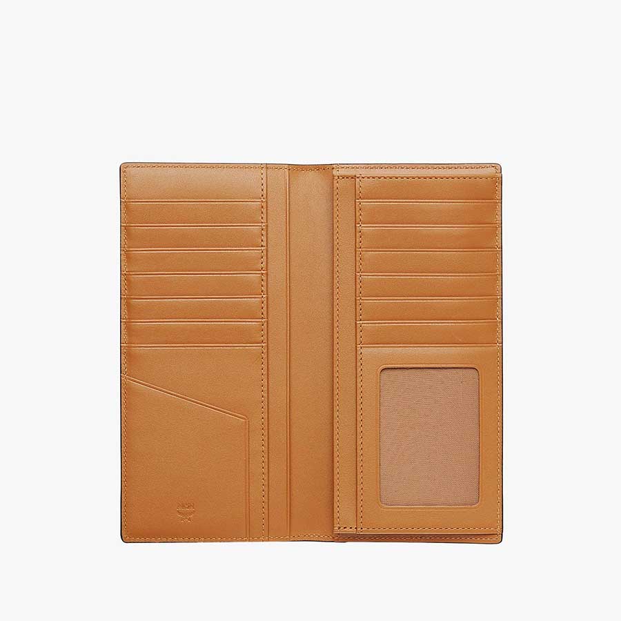 Ví MCM Continental Wallet in Visetos Original Large Cognac Màu Nâu