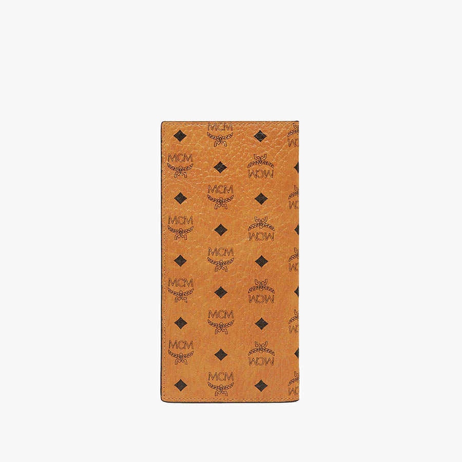 Ví MCM Continental Wallet in Visetos Original Large Cognac Màu Nâu