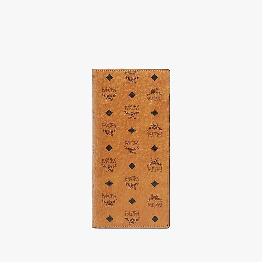Ví MCM Continental Wallet in Visetos Original Large Cognac Màu Nâu