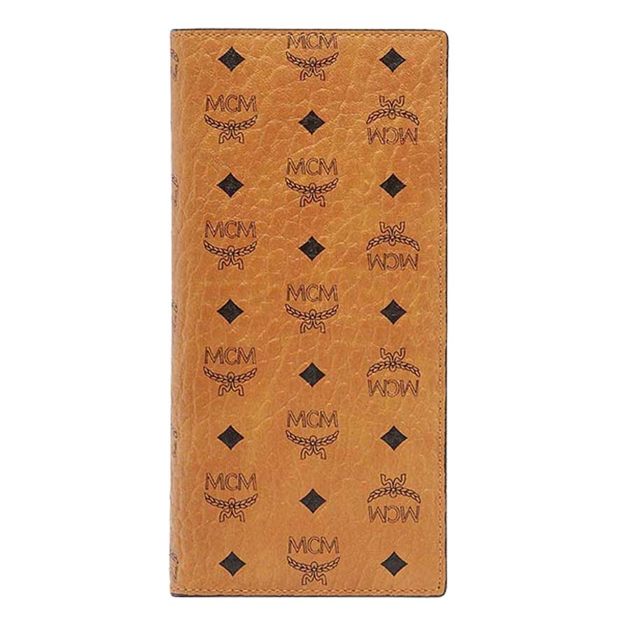 Ví MCM Continental Wallet in Visetos Original Large Cognac Màu Nâu