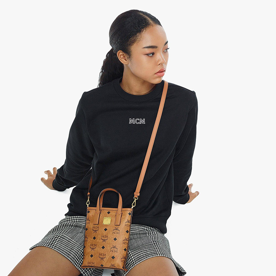 Túi Xách MCM Essential Visetos Original Crossbody Mini MWRAASE03CO001 Màu Nâu
