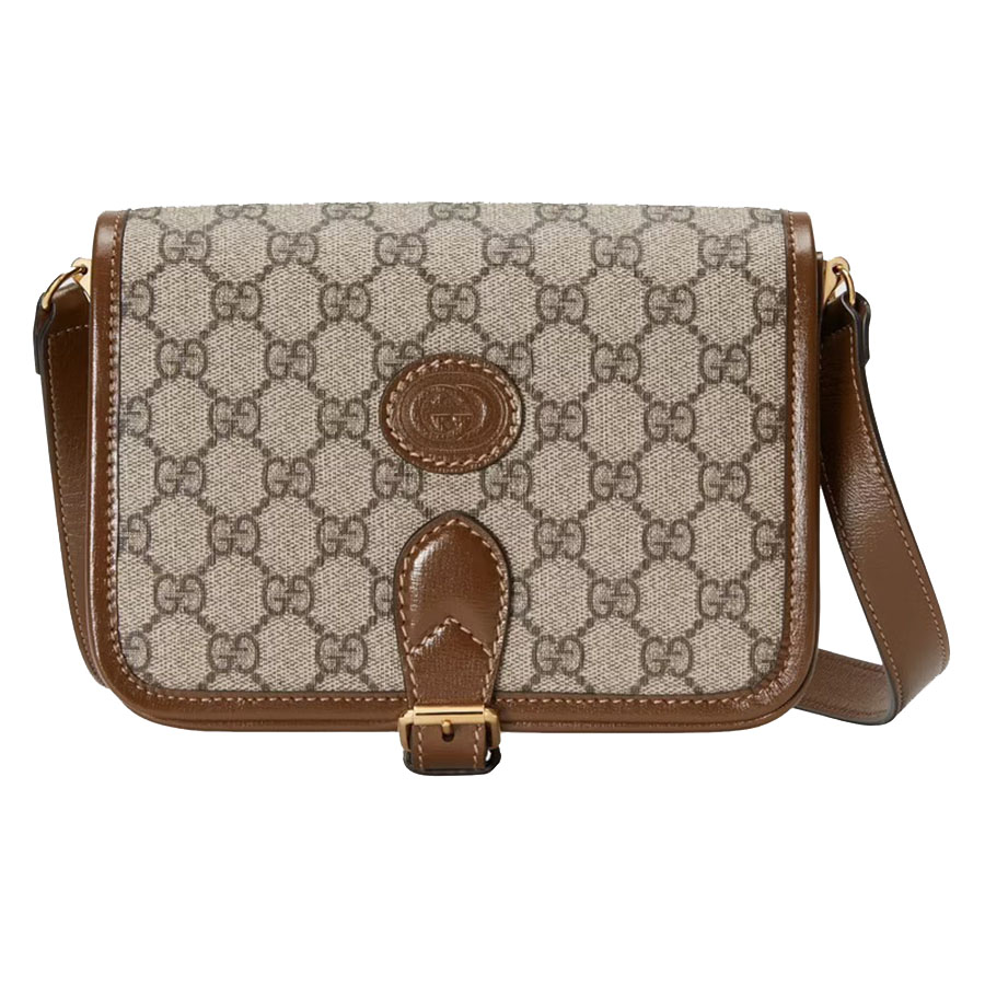 Túi Đeo Chéo Gucci Mini Shoulder Bag With Interlocking G 671620 92TCG 8563 Màu Nâu