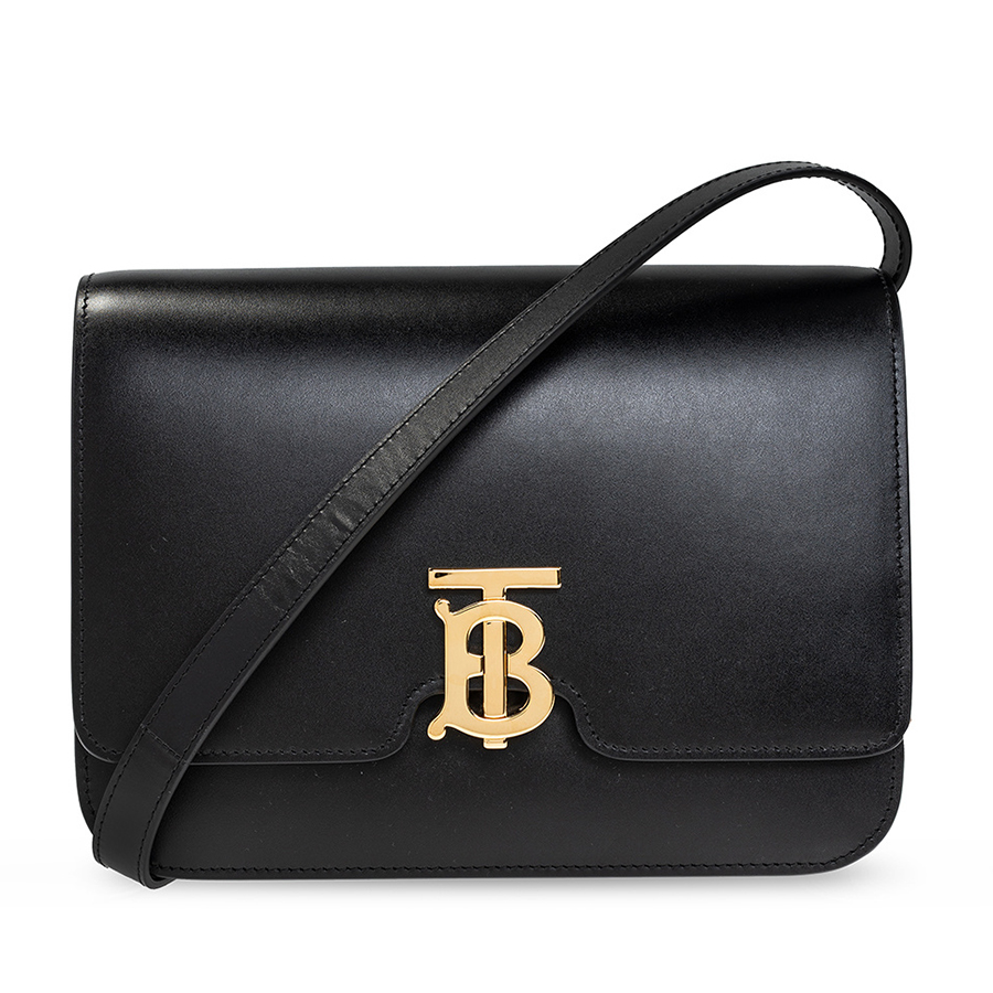 Túi Đeo Chéo Burberry Medium Leather TB Shoulder Bag Black 8010335 Màu Đen