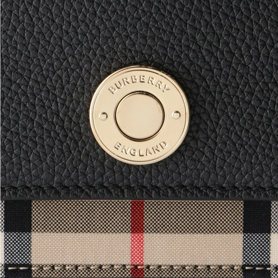 Túi Đeo Chéo Burberry Medium Vintage Check Note Black Shoulder Bag Màu Đen