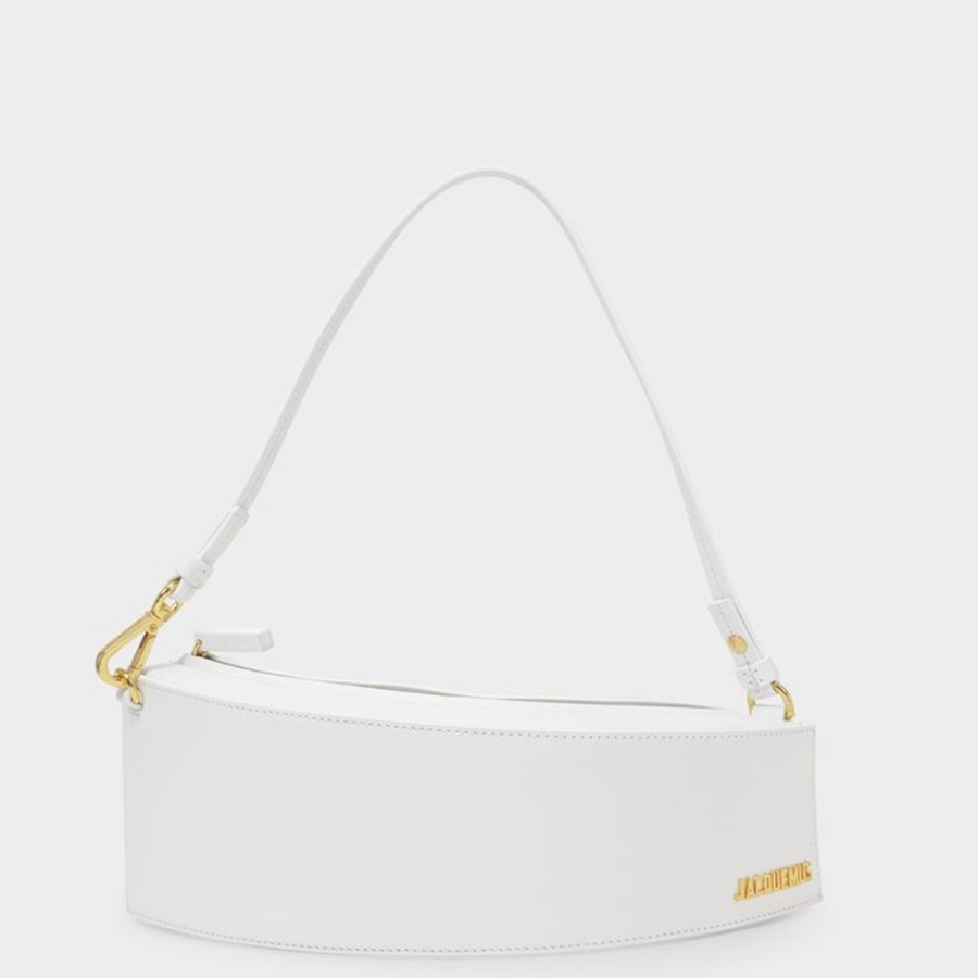 Túi Xách Jacquemus Le Bomba Petit Sac Archè Porté Épaule Size 29.5 Màu Trắng