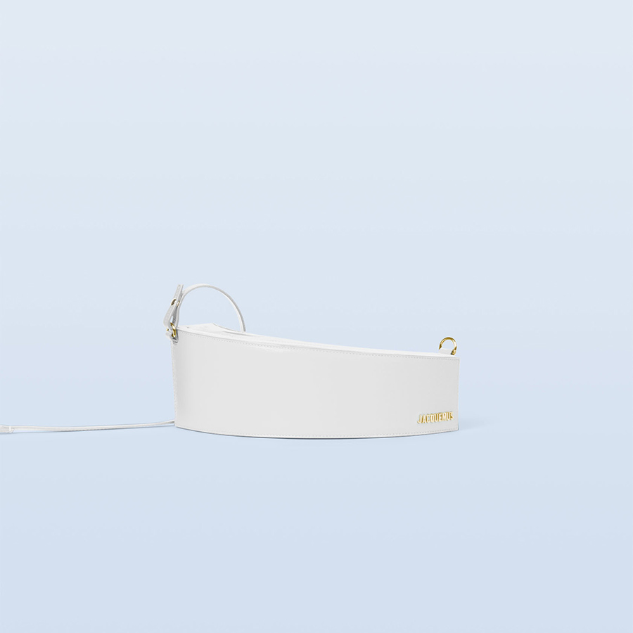 Túi Xách Jacquemus Le Bomba Petit Sac Archè Porté Épaule Size 29.5 Màu Trắng
