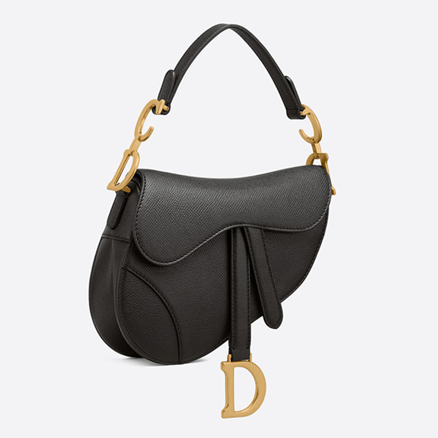 Túi Xách Tay Dior Saddle Mini Màu Đen