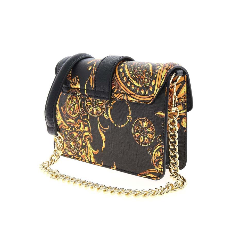 Túi Xách Versace Jeans Couture Regalia Baroque Print Bag In Black Họa Tiết