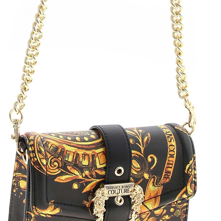 Túi Xách Versace Jeans Couture Regalia Baroque Print Bag In Black Họa Tiết