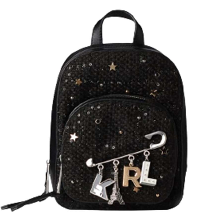 Balo Karl Lagerfeld K/Studio Pin Mini Backpack Màu Đen