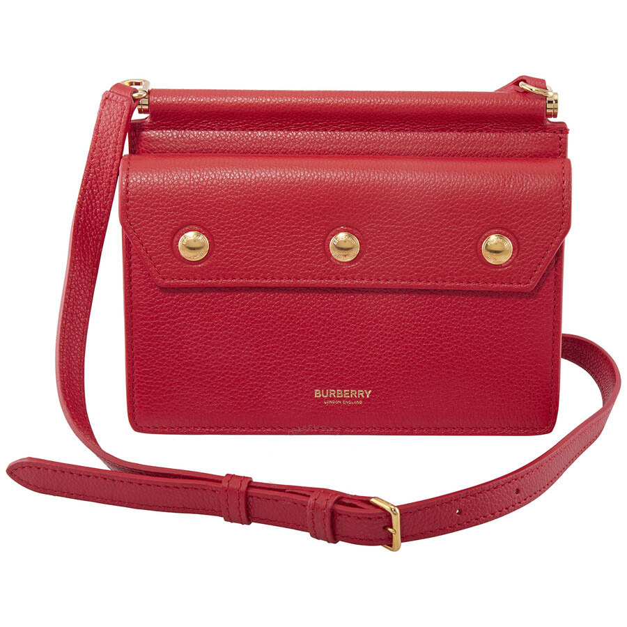 Túi Đeo Chéo Burberry Title Mini Leather Crossbody Bag 8016055 Màu Đỏ