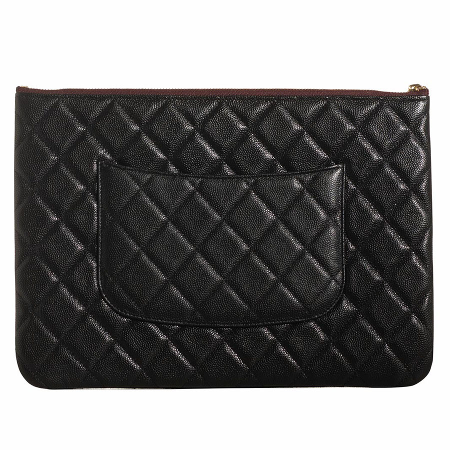 Túi Cầm Tay Chanel Pouch Classic Màu Đen