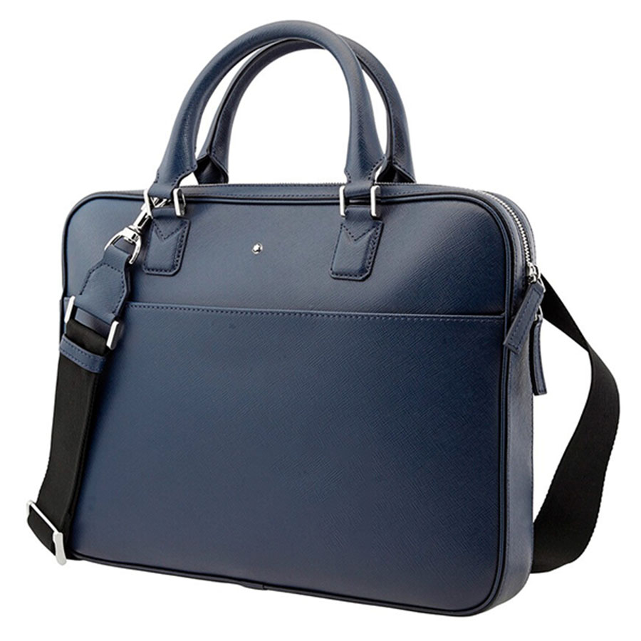 Cặp Montblanc MST Document Case Ultra Slim Navy 118288 Màu Xanh Navy