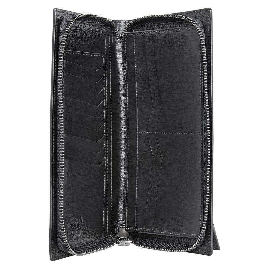 Ví Montblanc 4810 Westside Zip Around 13cc Màu Đen