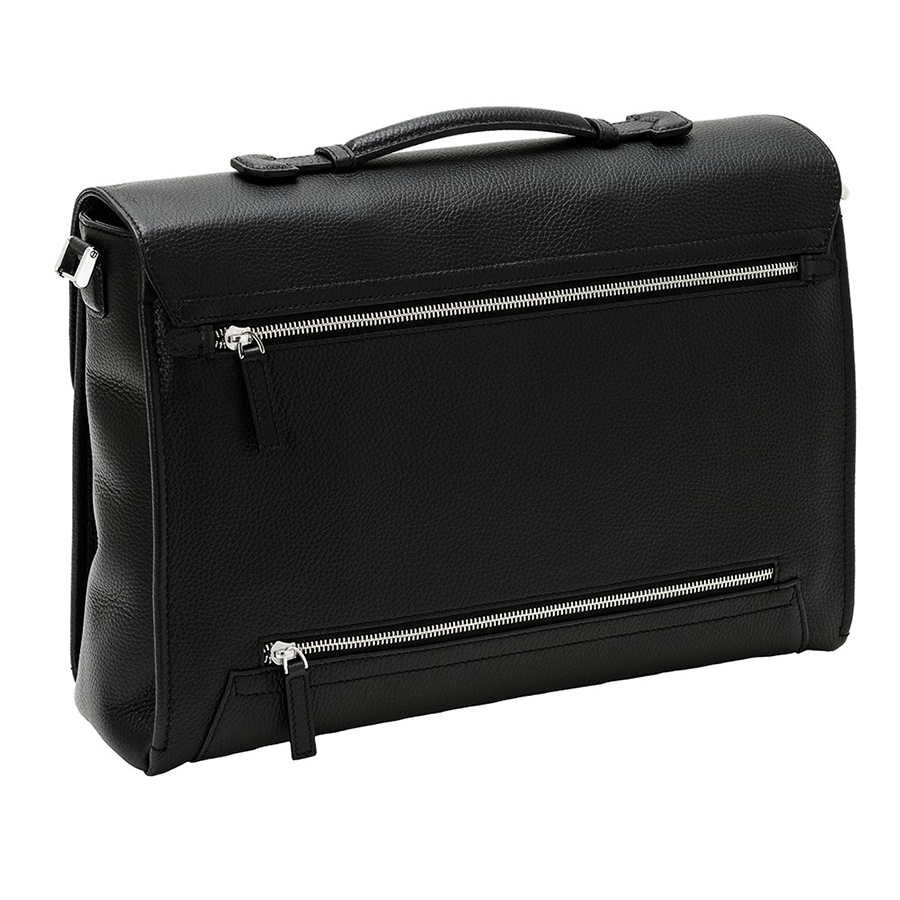 Cặp Montblanc Meisterstuck Single Gusset Briefcase 114451 Màu Đen