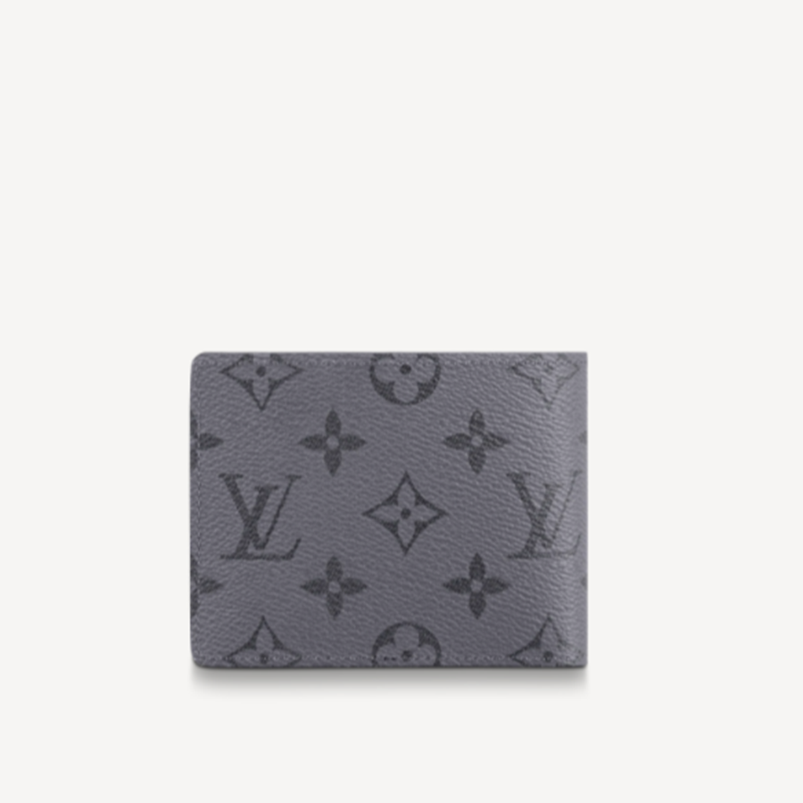 Ví Nam Louis Vuitton LV 1 Ngăn Slender Wallet M80906 Màu Xám