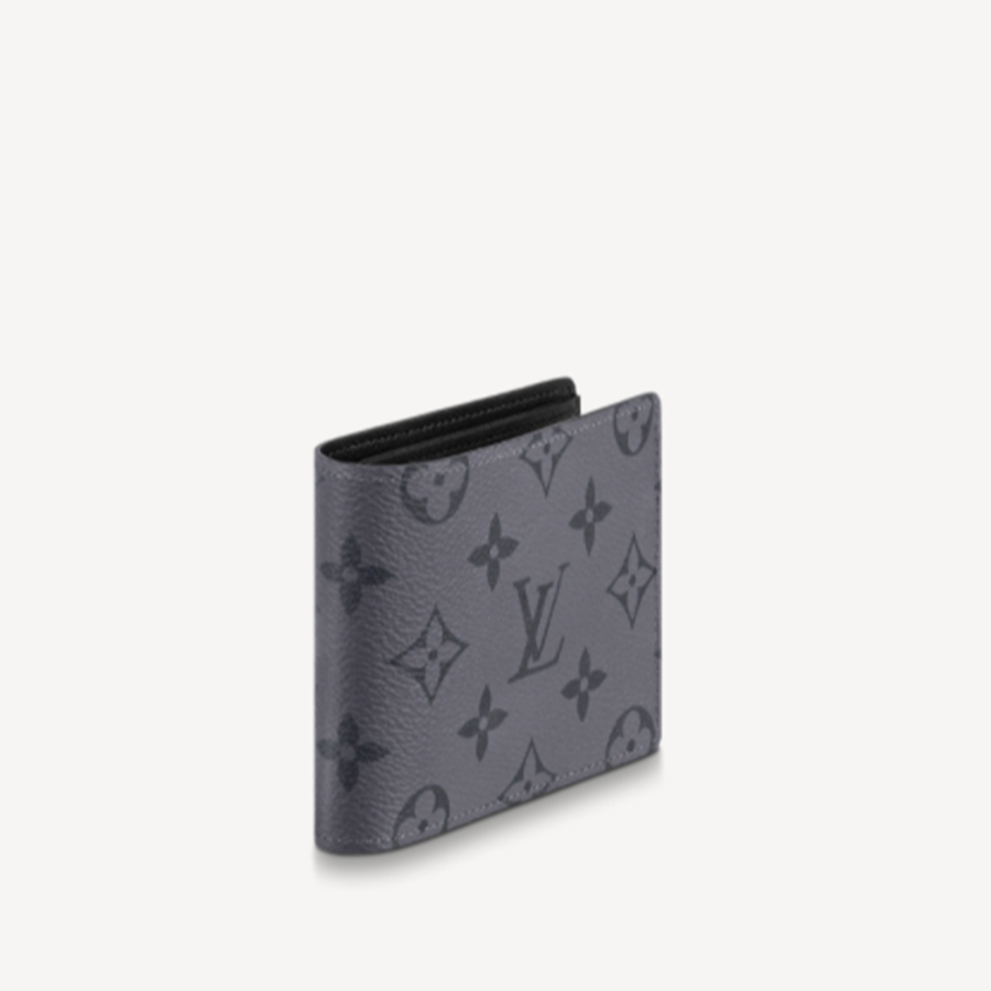 Ví Nam Louis Vuitton LV 1 Ngăn Slender Wallet M80906 Màu Xám