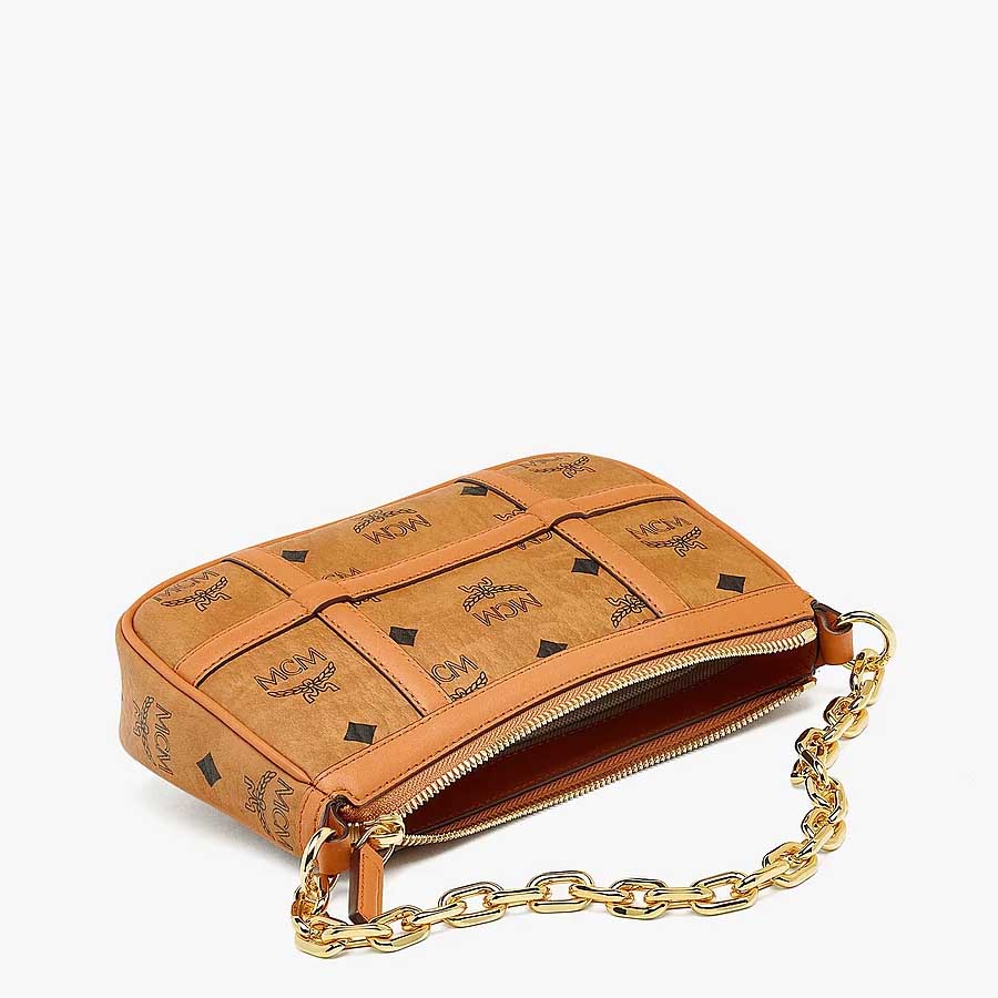 Túi Xách MCM Delmy Shoulder Bag In Visetos Màu Nâu