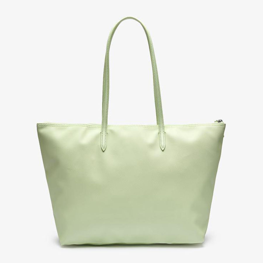 Túi Tote Lacoste Women's L.12.12 Concept Zip Tote Bag Màu Xanh Cốm