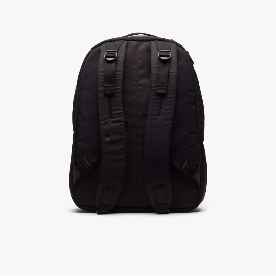 Balo Lacoste Oversized Croc Backpack Màu Đen